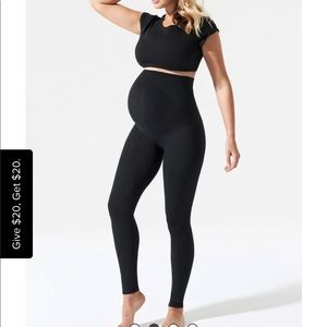 BLANQI® Everyday™ Maternity Belly Support Leggings SIZE MEDIUM BLACK